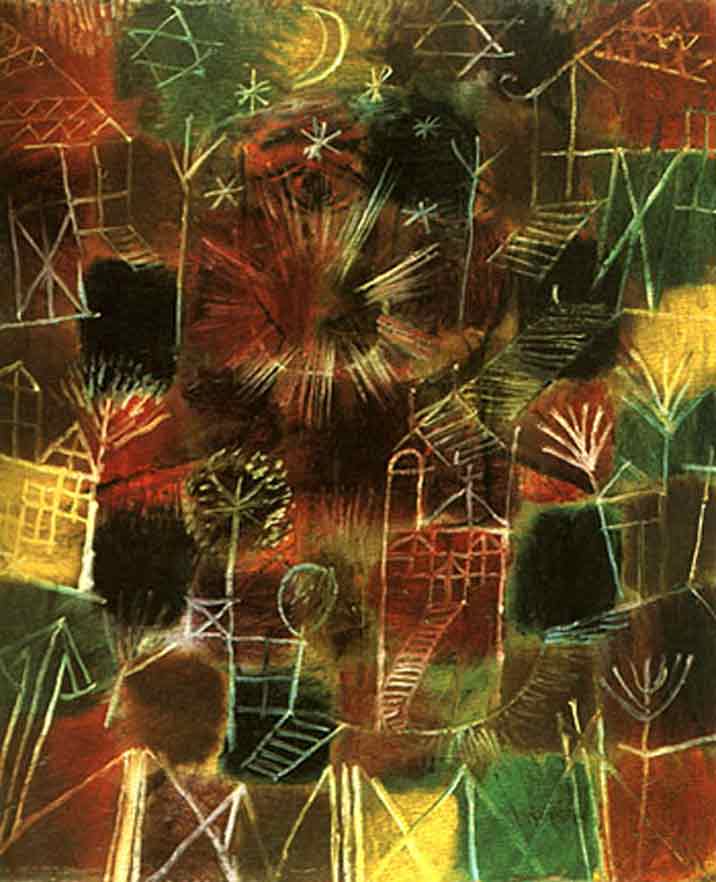 Cosmic composition painting - Paul Klee Cosmic composition art painting
